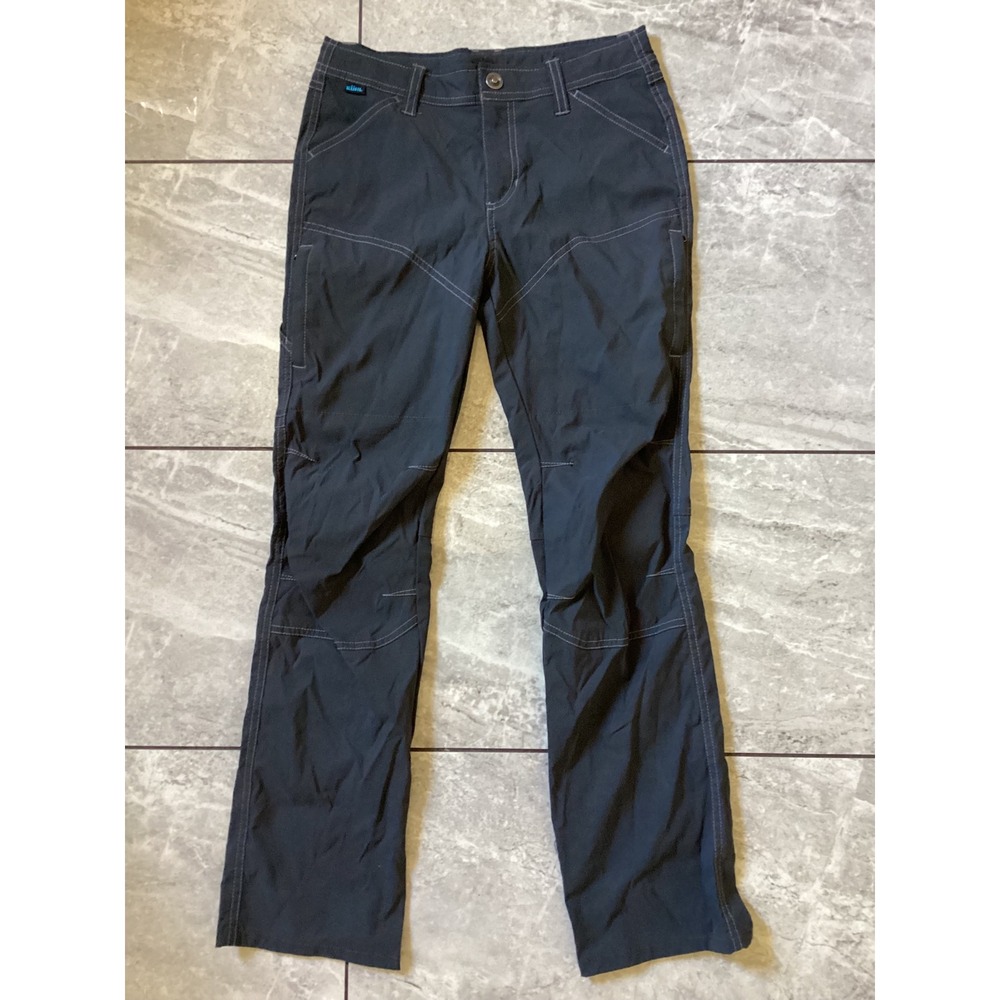 Kuhl Women Gray Hiking Pants Size L 14-16 Outdoor Stretch Utility Cargo Trousers